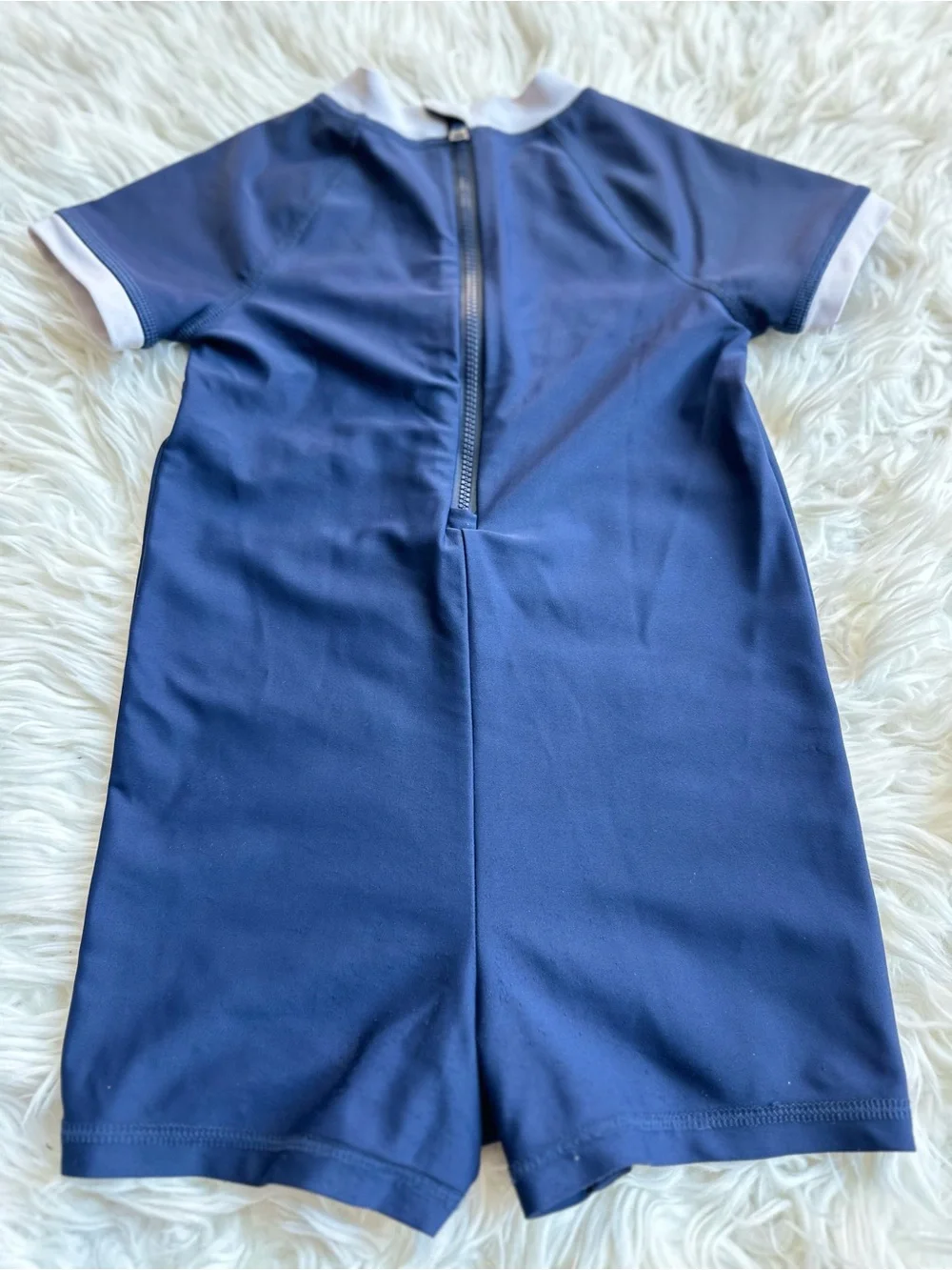 Ralph Lauren Baby Boy Polo Bear Performance Rash Guard Shortall 18–24M | Navy